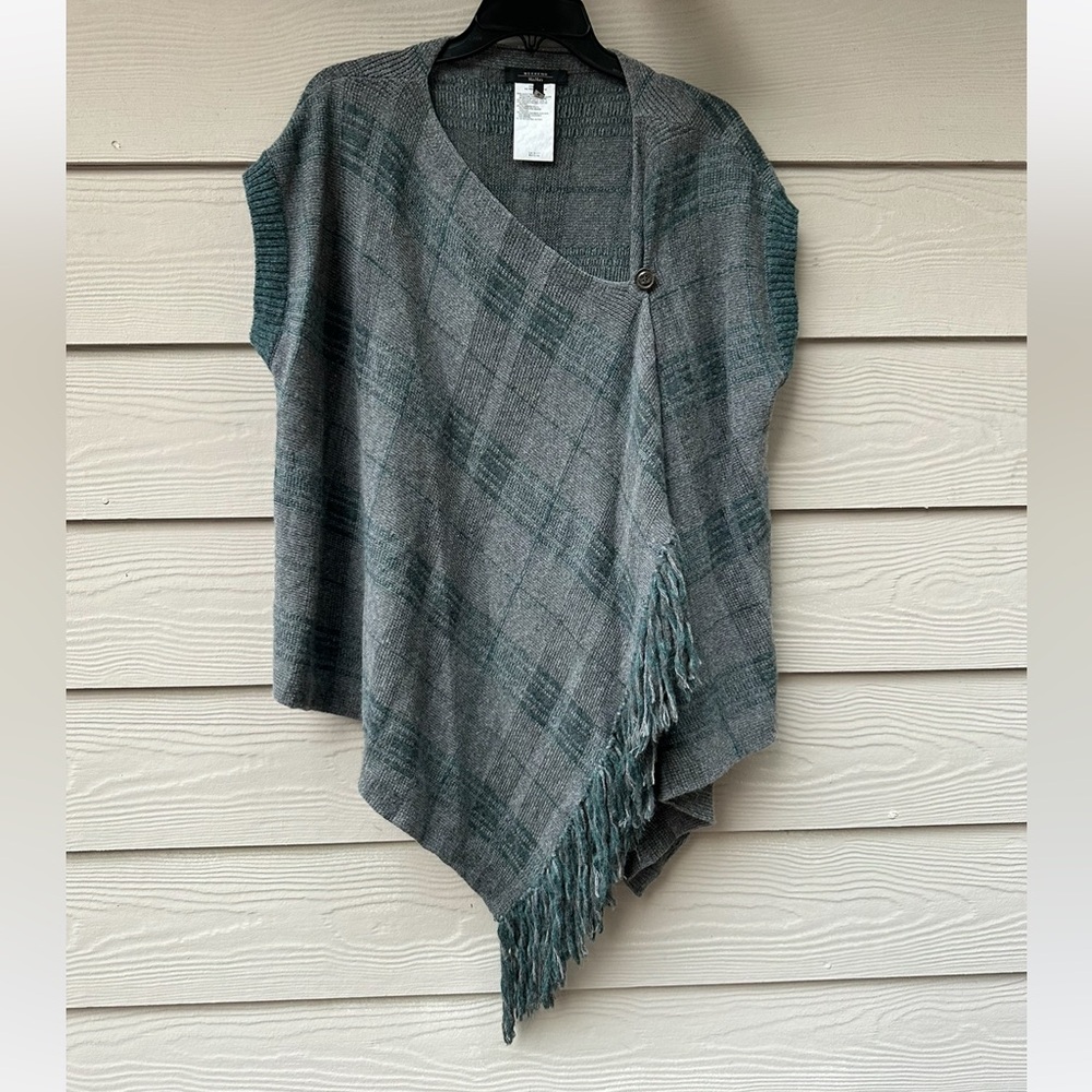 Max Mara  Plaid Poncho